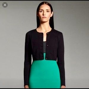 Narciso Rodriguez cropped black jacket size L